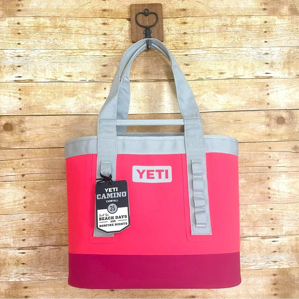 Yeti Bimini Pink and Gray Camino 35 Tote Bag - Picture 1 of 12
